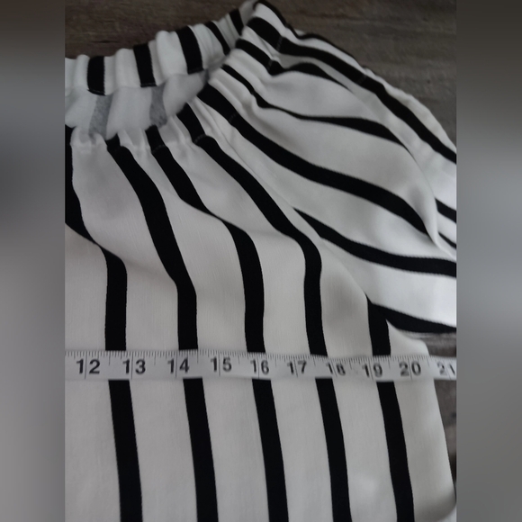 Maje Black and White Striped Blouse - Picture 3 of 4